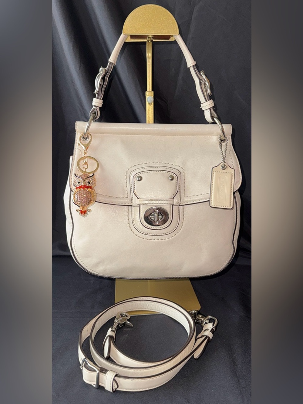 Coach Willis Legacy 70th Annv Limited Ed. (19132) Ivory Leather Bag